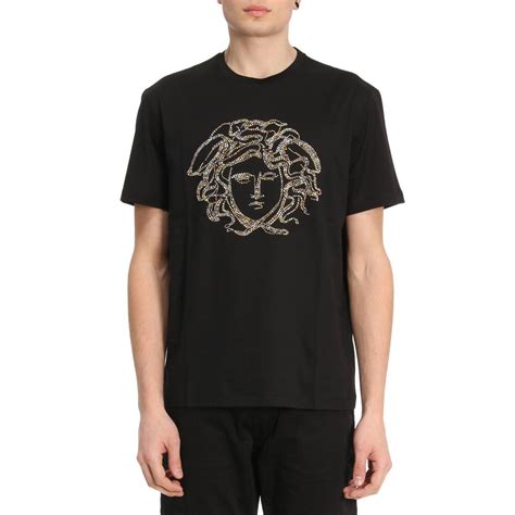 t shirt versace con borchie nuova|T.